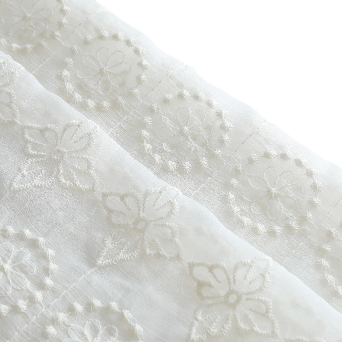 Embroidered Fabric All-Over Cotton Thread Cotton for Women's Wear Whol 6